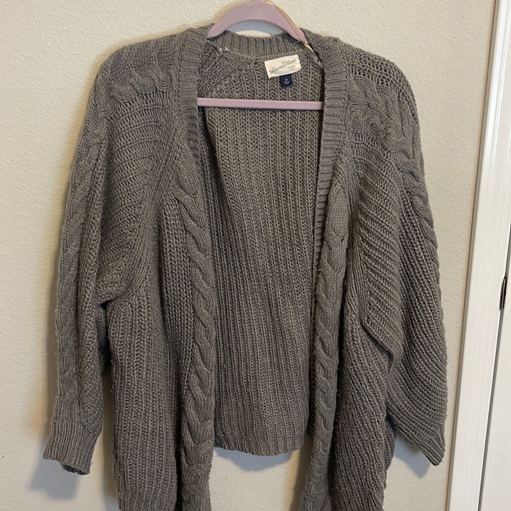 Universal Thread Plus Size 3X Chunky Knit Gray Sweater